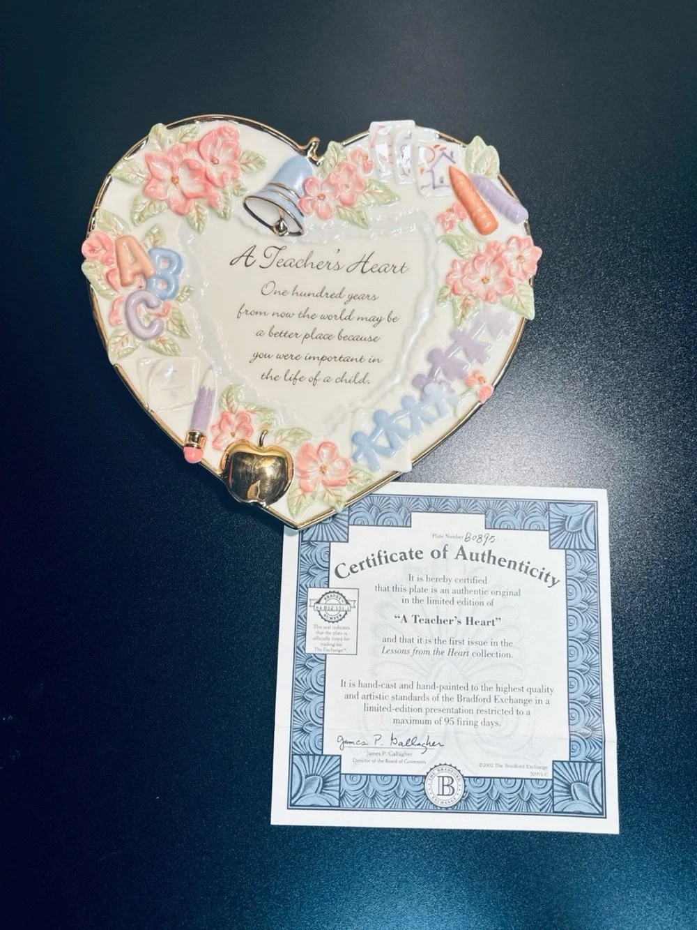 The Bradford Exchange porcelain heart